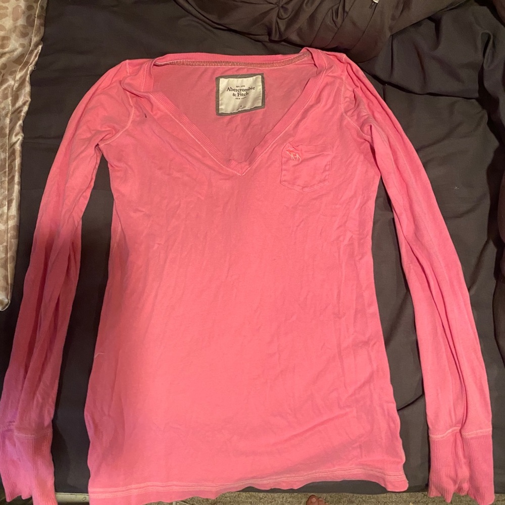 Pink Abercrombie long sleeve